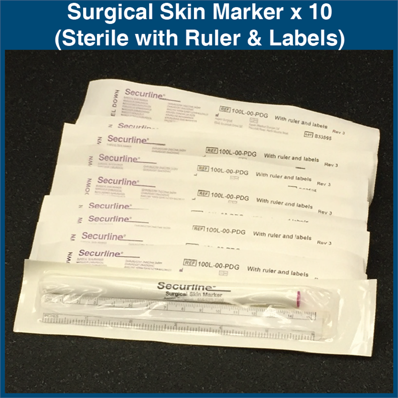 SecureLine Surgical Skin Marker PD1000L (10 Sterile Markers)