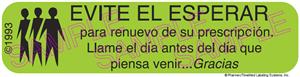 Auxiliary Label - Evite El Esperar