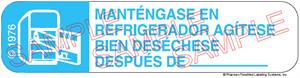 Auxiliary Label - Mantengase En Refrigerador Agitese