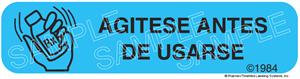 Auxiliary Label - Agitese Antes De Usarse