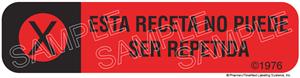Auxiliary Label - Esta Receta No Puede Ser Repetida
