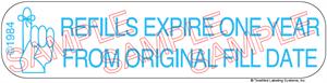 Auxiliary Label - Refills Expire One Year