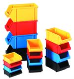 plastic stacking storage bins