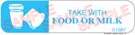 uxiliary Label - Take with Food or Milk