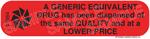 Auxiliary Label - Generic Equivalent Drug Lower Price