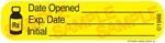 Auxiliary Label - Date Opened Exp Date Initial