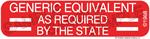 Auxiliary Label - Generic Equivalent Required by State