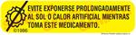 Auxiliary Label - Evite Exponerse Prolongadamente Al Sol