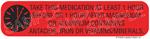 Auxiliary Label - Take This Medication 1 Hour Before or After