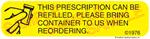 Auxiliary Label - Prescription Can be Refilled