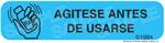 Auxiliary Label - Agitese Antes De Usarse