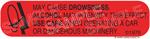 Auxiliary Label - May Cause Drowsiness - Alcohol