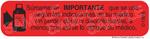 Auxiliary Label - Sumamente Importante Que Se Use Segun Las Indicaciones